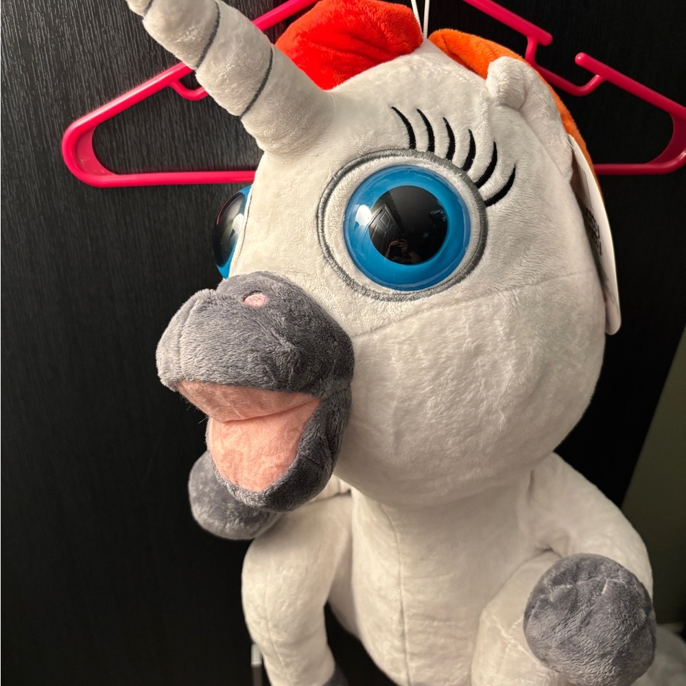 Squatty Potty Dookie White Plush Unicorn Toy with Rainbow Mane and Rainbow Poop - Picture 4 of 14